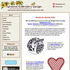 Advanced Embroidery Designs Advanced Embroidery Designs