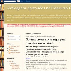 Advogados aprovados no Concurso CEF 2010