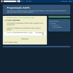 Programação AdvPL Programação AdvPL