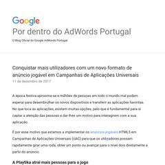 Por dentro do AdWords Portugal