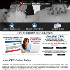Online CPR Certification and Online CPR Re-Certification AEDCPR