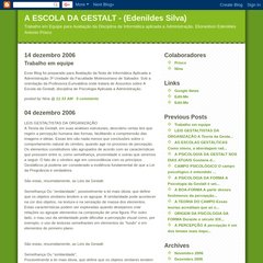 A ESCOLA DA GESTALT - (Edenildes Silva) A ESCOLA DA GESTALT - (Edenildes Silva)