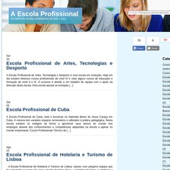 A Escola Profissional está à tua espera A Escola Profissional está à tua espera