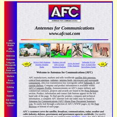 Antennas for Communications (AFC) Home Page for Radomes and Radome Products, Antennas,