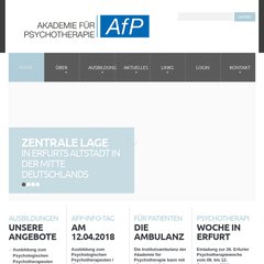 Akademie für Psychotherapie Erfurt ·  Startseite