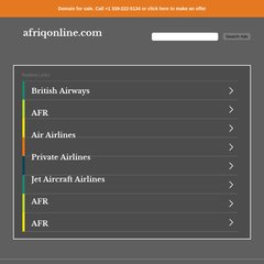 Welcome to afriqonline.com Welcome to afriqonline.com