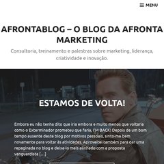 Afrontablog - O Blog da Afronta Marketing | Consultoria, treinamento e palestras Afrontablog - O Blog da Afronta Marketing | Consultoria, treinamento e palestras