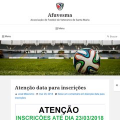AFUVESMA - Associação de Futebol de Veteranos de Santa Maria AFUVESMA - Associação de Futebol de Veteranos de Santa Maria