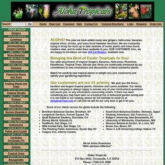 Aloha Tropicals - Exotic Trees, Tropical Plants & Flowers
