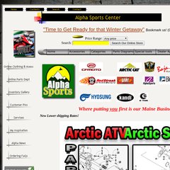 alpha-sports.com Arctic Cat ATV, Arctic Cat Snowmobiles, Arctic Cat Generators