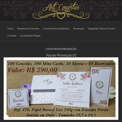 ..:: Art&acute; Convites; Convites de Casamento ::..
