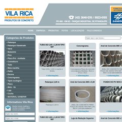 artefatosvilarica.com.br vila rica artefatos cimento produtos concreto manilha poste peças fundo pv anel palanque tampa fossa balaústre vaso piso paiver placa pré-moldada concreto vendas pitanga paraná