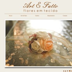Art & Fatto Flores em Tecido
