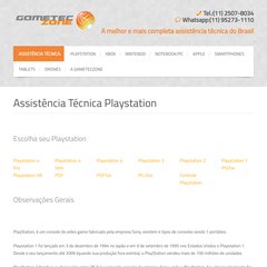 Gameteczone Assistência Técnica Conserto Playstation São Paulo SP Gameteczone Assistência Técnica Conserto Playstation São Paulo SP