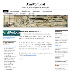 AvalPortugal.Blog | Notícias da Associação Portuguesa de Avaliação