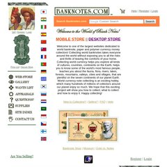 World Paper Money, Banknotes, Currency for Sale, Bank Note Gallery, Bank-Notes,