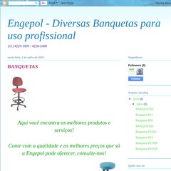 Engepol - Diversas Banquetas para uso profissional