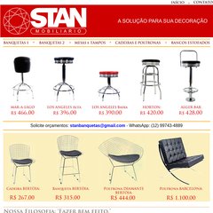 Banquetas, Mesas, Cadeiras e poltronas, Bancos estofados - STAN Mobili&aacute;rio