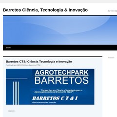 Barretos Ciência, Tecnologia & Inovação | barretoscti@gmail.com Barretos Ciência, Tecnologia & Inovação | barretoscti@gmail.com