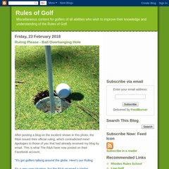Rules of Golf Rules of Golf