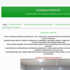 bateriasmioto.blogspot.com PREÇO DE BATERIAS PARA MOTO, DISK ENTREGA OU SOCÓRROS, BATERIAS MIOTTO