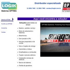 Baterias OPTIMA é na LOGIK