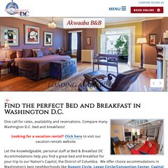  DC Facts & Travel Services, Bed & Breakfast's, Furnished Apartments & Vacation Rentals, Reserve Now!