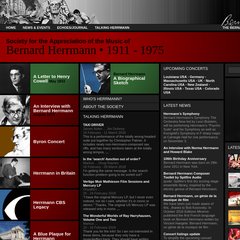 bernardherrmann.org Bernard Herrmann, composer, music