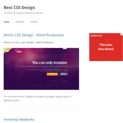 Best CSS Design&nbsp;|&nbsp;The best CSS designed websites showcase