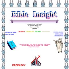 BibleInsight - Prophecy, Chronology, Doctrine - Bible Studies BibleInsight - Prophecy, Chronology, Doctrine - Bible Studies
