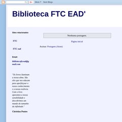 Biblioteca FTC EAD' Biblioteca FTC EAD'