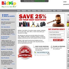 bidnip.com Snipe, Auction Snipe, eBay Auction Snipe