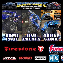 bigfoot4x4.com bigfoot big foot monster truck original first big foot bigfoot big foot bigfoot monster truck monster truck bigfoot big foot bigfoot ford firestone summit toys toy die-cast die cast t-shirt tshirt dvd hat cap poster remote control picture photo meteor mighty mtra race racing freestyle team events appearance show tickets