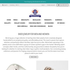 Biker Jewelry - Silver Biker Rings. Biker Jewellery for Men