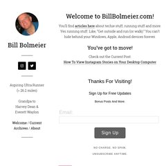 A Web Technology Blog — Bill Bolmeier A Web Technology Blog — Bill Bolmeier