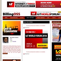 billingoss.com Billing OSS Magazine is the leading international telecom magazine for oss bss architecture and telecom billing. Telecom trade publication of OSS/BSS World