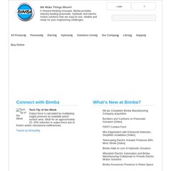 bimba.com Products & CAD, Pneumatic, Round Line