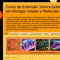 biocelmol-ufba.blogspot.com Início, Ficha de Inscrição, Programação biocelmol-ufba.blogspot.com Início, Ficha de Inscrição, Programação
