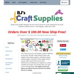 Craft Supplies ranging from the usual to the not so usual, anytime, delivered to your door. Craft Supplies ranging from the usual to the not so usual, anytime, delivered to your door.