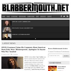 BLABBERMOUTH.NET BLABBERMOUTH.NET