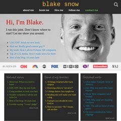 Blake Snow | content consultant, bodacious writer, husband/father Blake Snow | content consultant, bodacious writer, husband/father