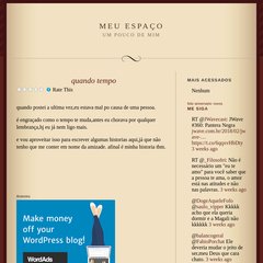 blogdakell.wordpress.com MEU ESPAÇO, Início, desabafo