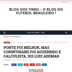 BLOG DA PONTE | A voz do torcedor