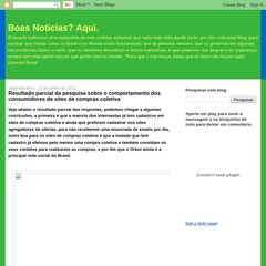 Boas Noticias? Aqui.