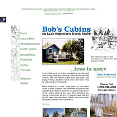 Www Bobscabinsonlakesuperior Com Duluth Minnesota Cabin Rentals
