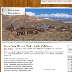 Bodie State Historic Park, Bodie SHP, Bodie State Park - Bodie.com
