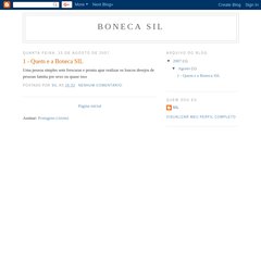 bonecasil3.blogspot.com 1 - Quem e a Boneca SIL, 16:32, Início