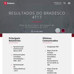 bradescori.com.br Conselho Fiscal, Diretoria Executiva, Resultados