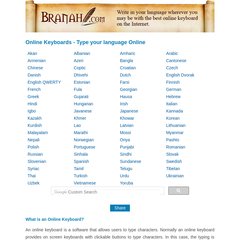 Virtual Keyboards for All Languages