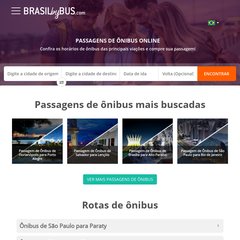 BRASIL BY BUS. The best site to find and buy bus tickets in Brazil!